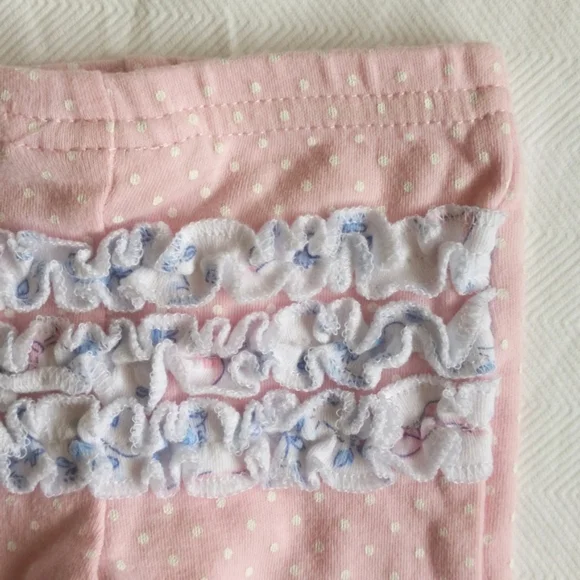 mixed brands 3-pack ruffle leggings bundle 3 months baby girl - Picture 12 of 12